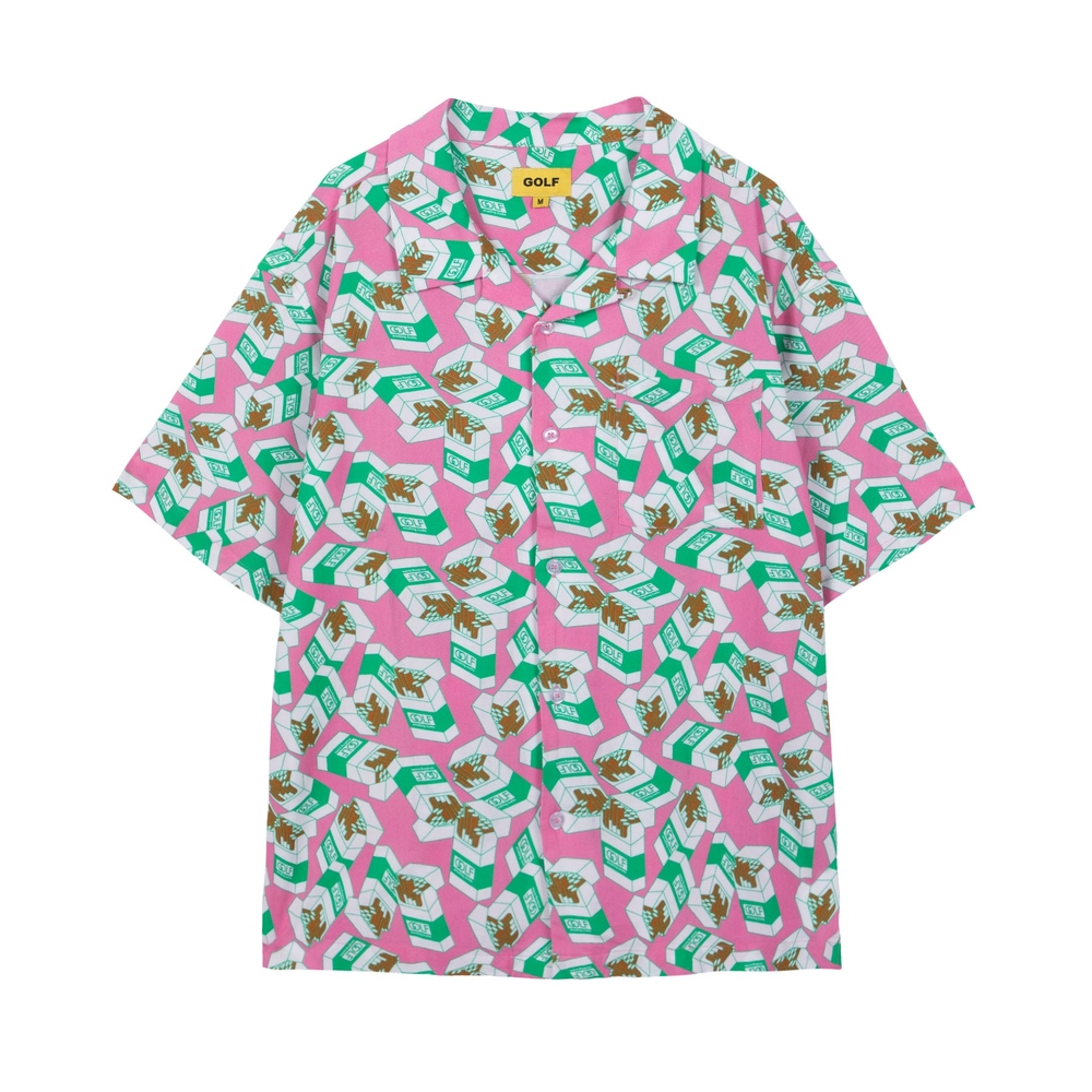 KOOL GOLF BUTTON UP Pink