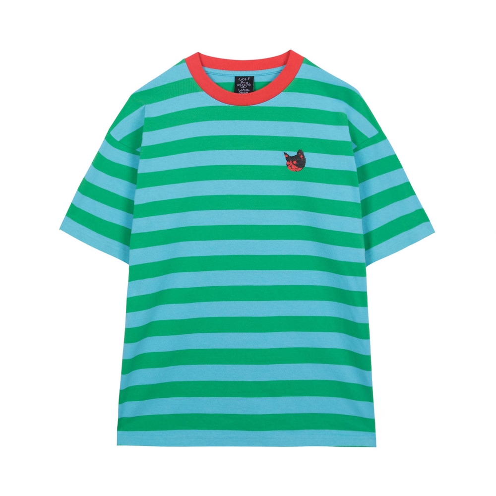 KILLCAT STRIPE TEE Green/Blue