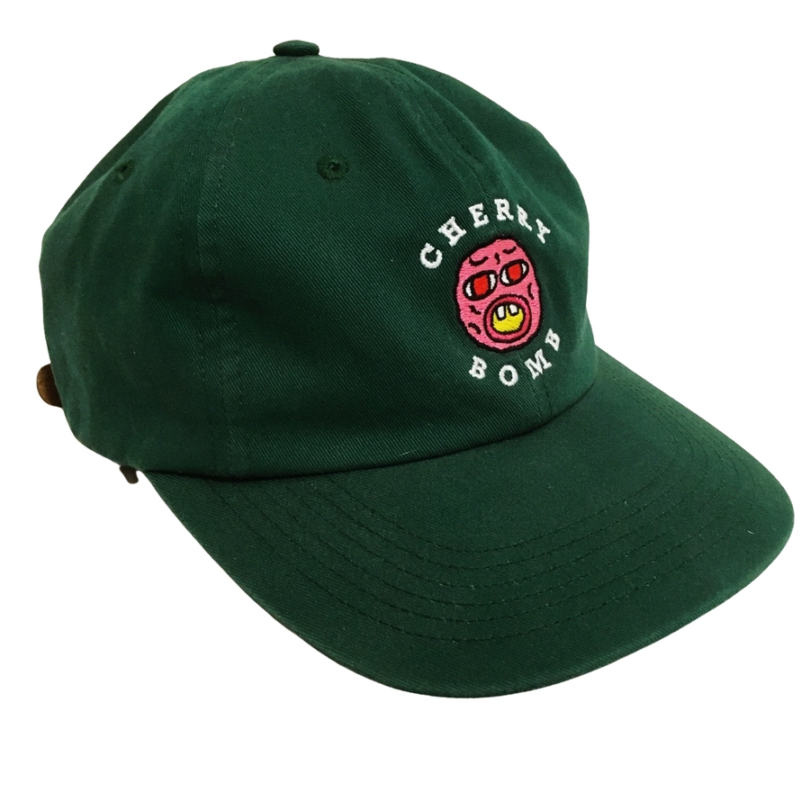 CHERRY BOMB/LEATHER STRAP GREEN