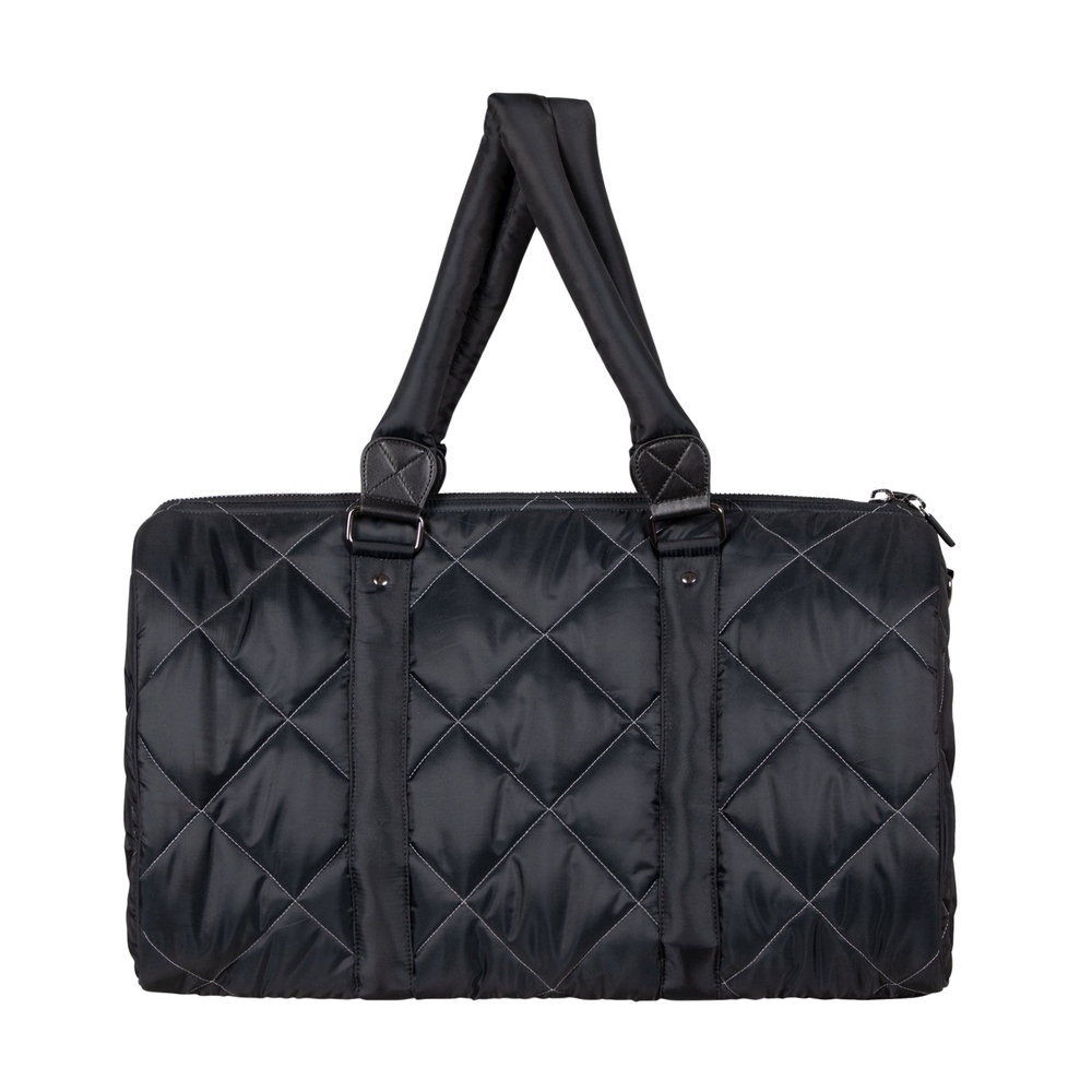 DIAMOND QUILTED DUFFLE Black