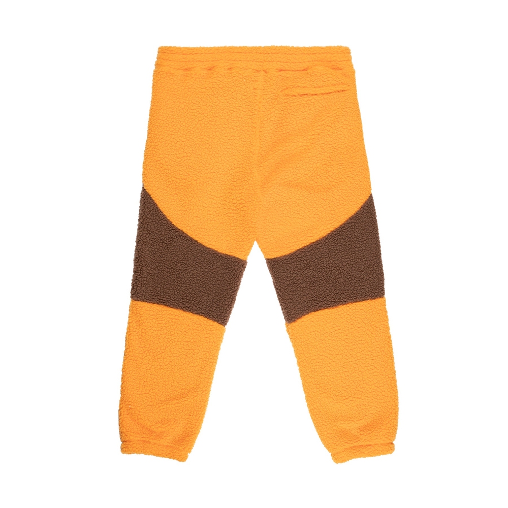 SHERPA FLEECE BLOCK PANT Orange