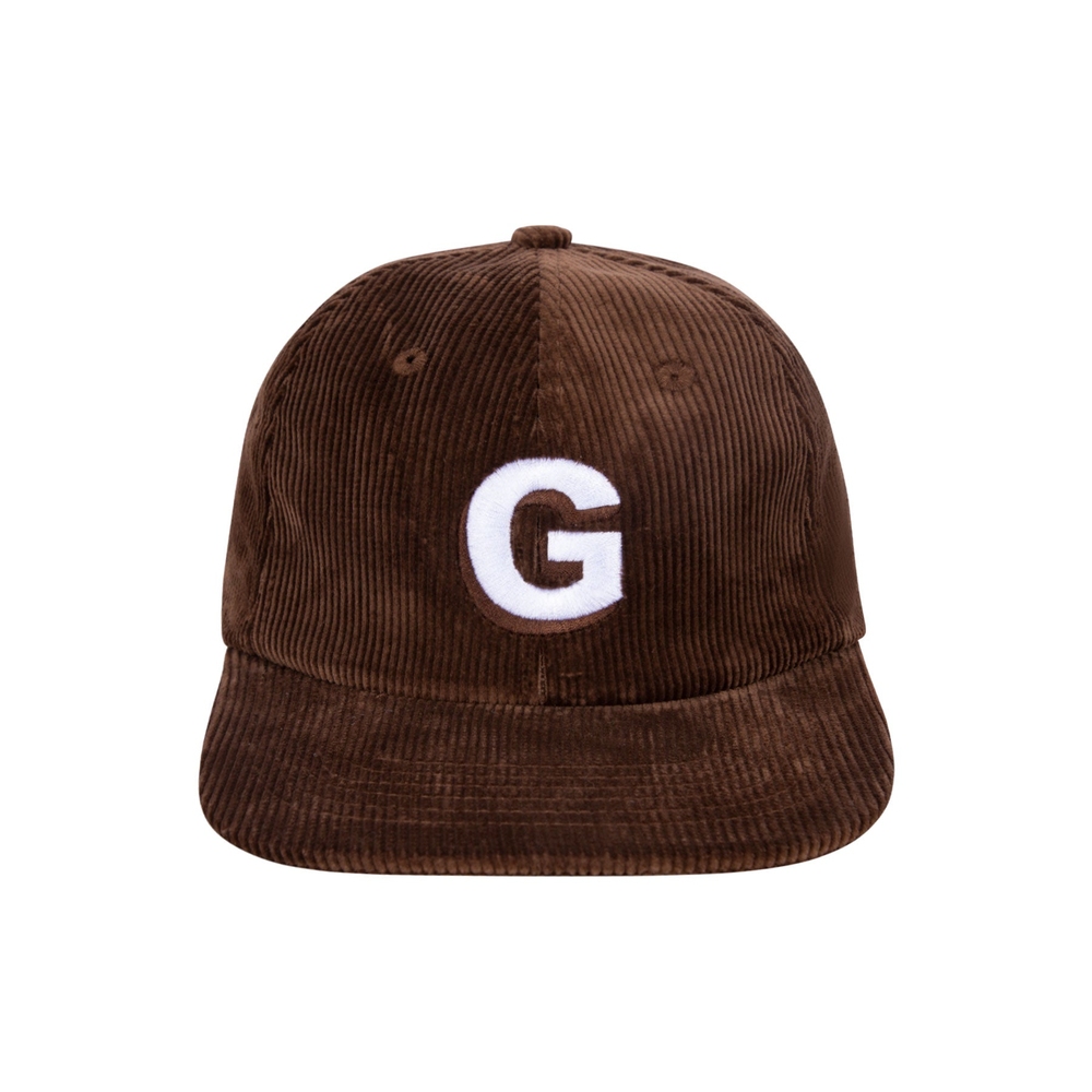 CORDUROY G LOGO 6 PANEL HAT Brown