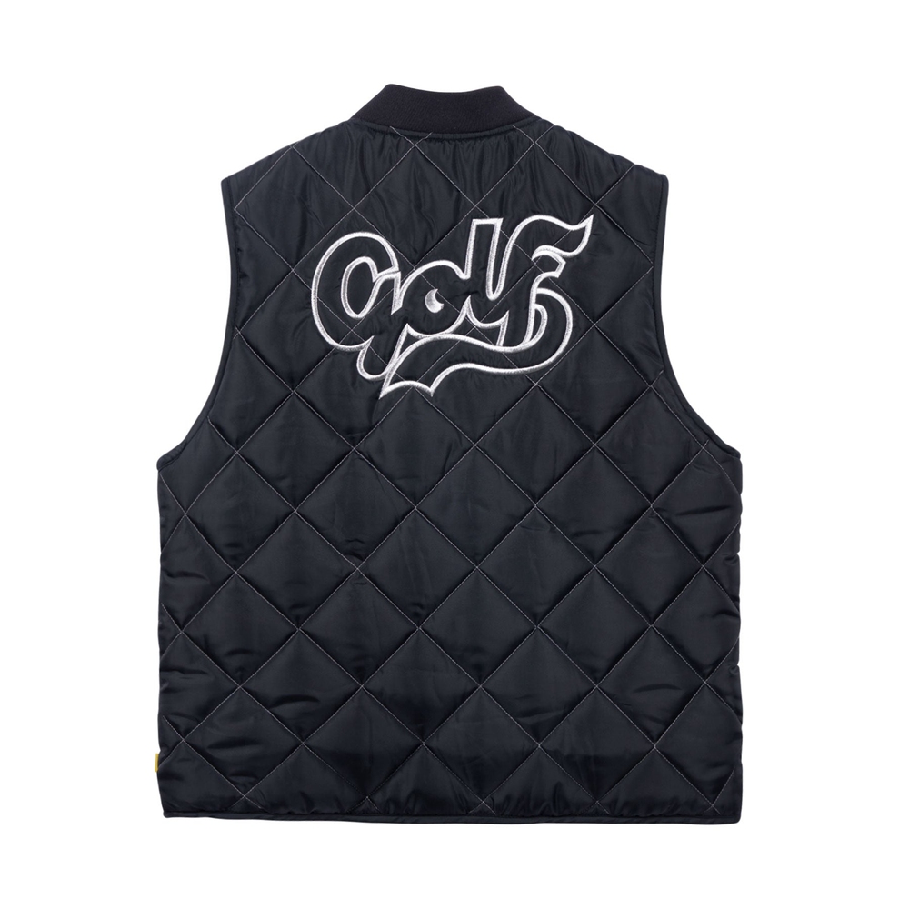 DIAMOND QUILTED VEST Black