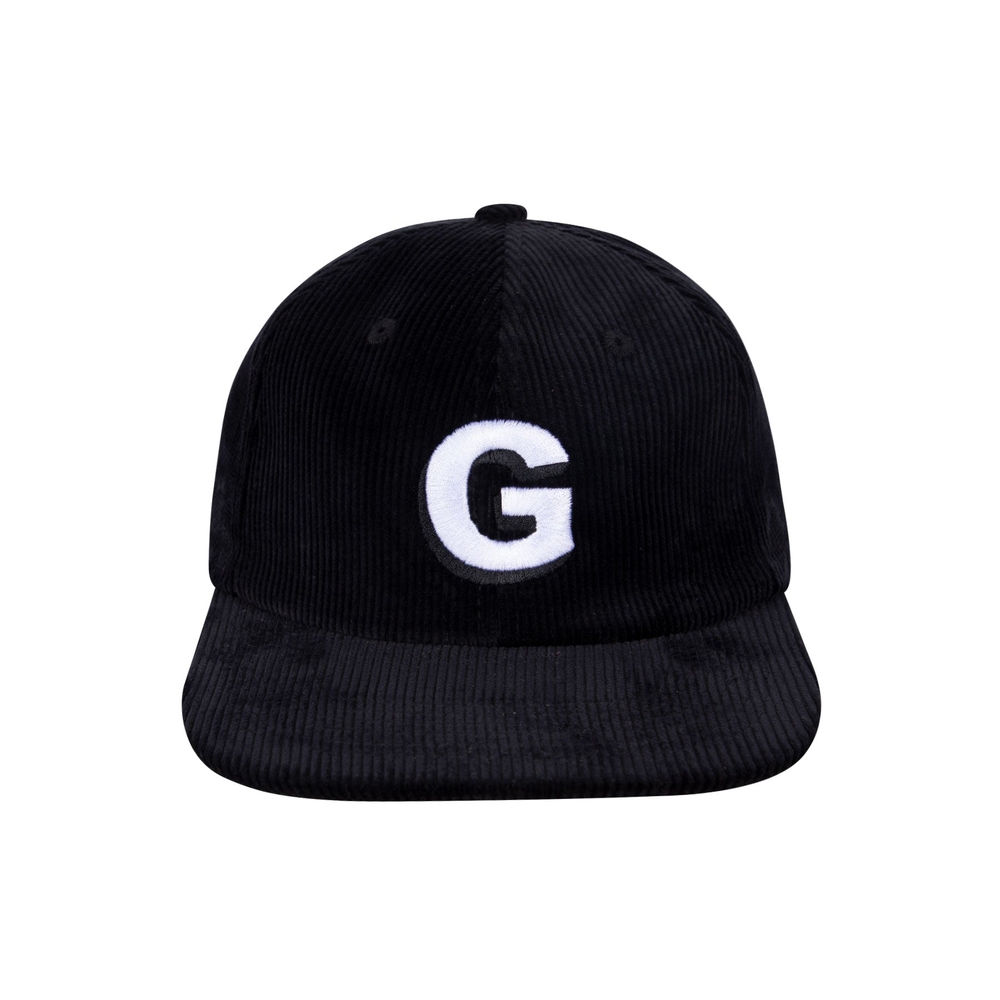 CORDUROY G LOGO 6 PANEL HAT Black