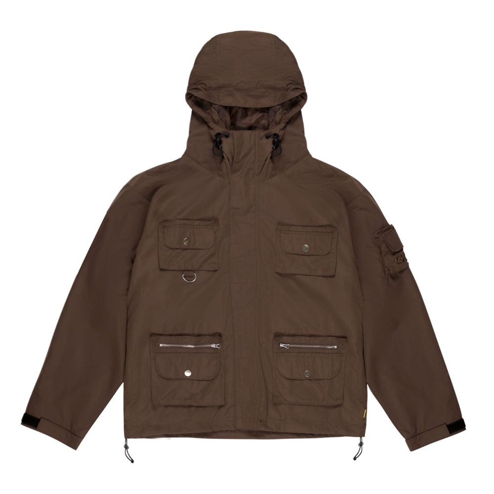 UTILITY CARGO SHELL JACKET Brown