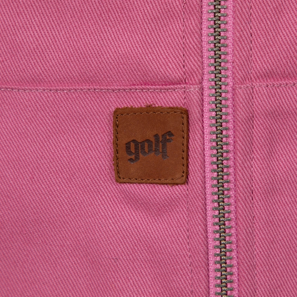 CONTRAST STITCH WORK JACKET Pink Combo