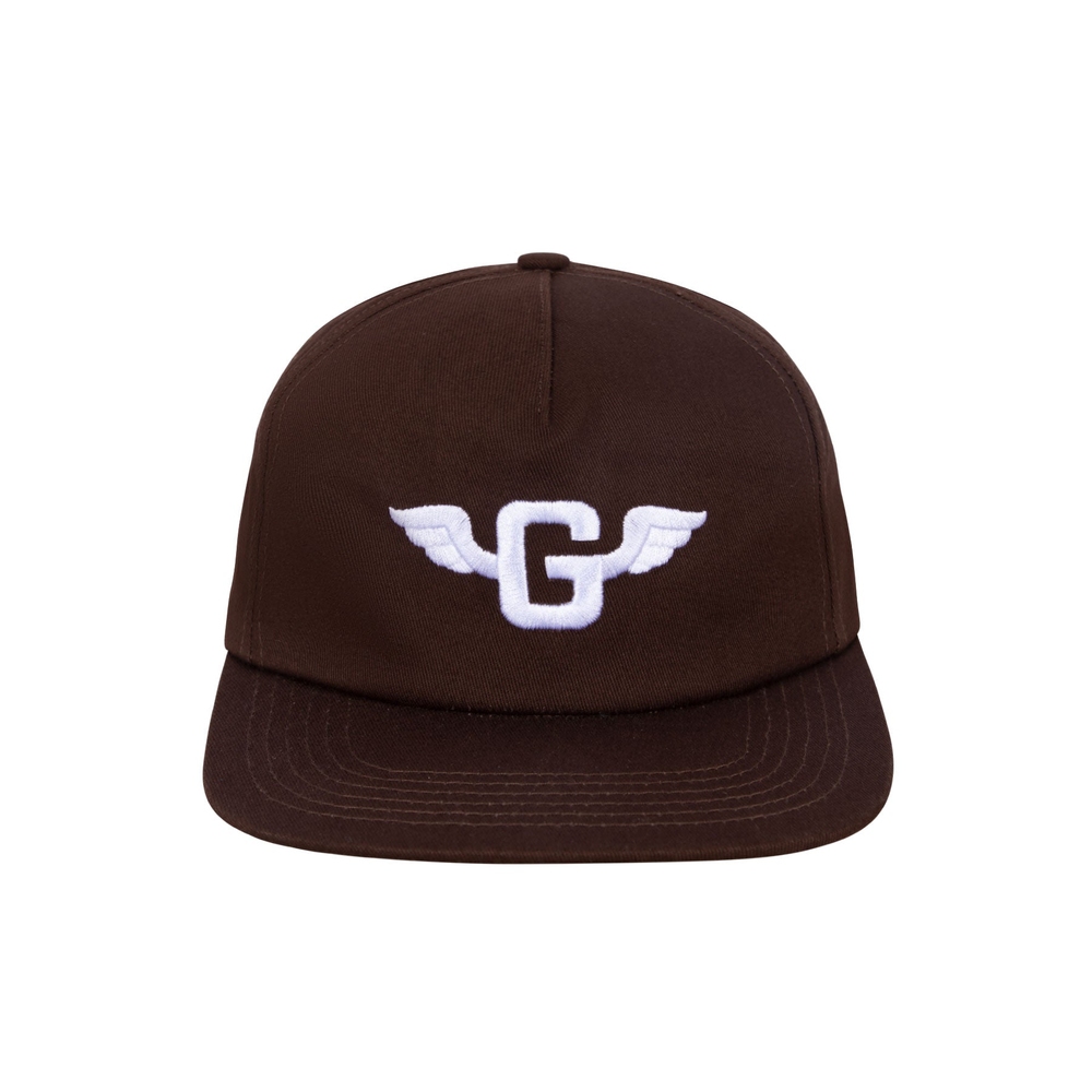 G-WING 5 PANEL SNAPBACK Brown