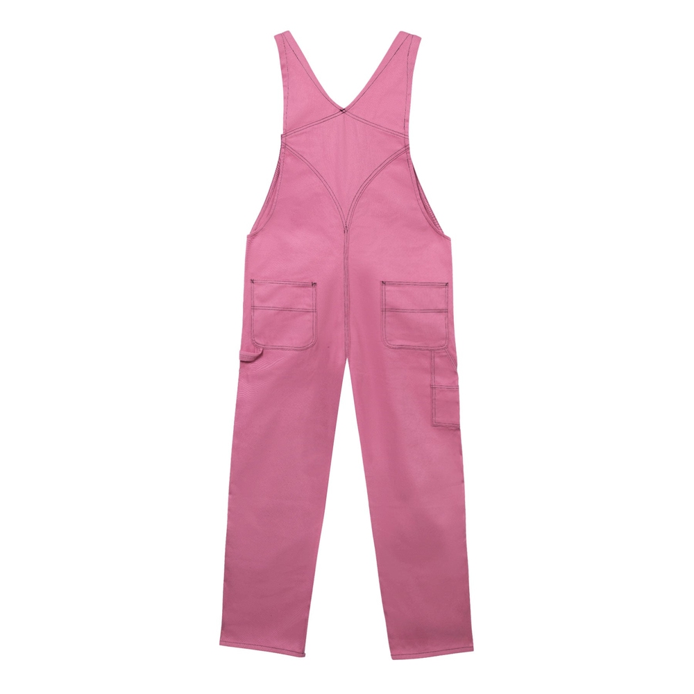 CONTRAST STITCH OVERALL Pink