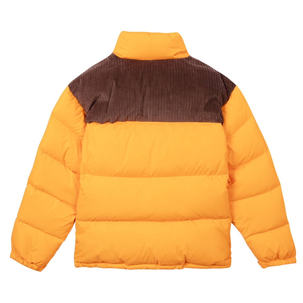 CORDUROY YOKE DOWN JACKET Orange