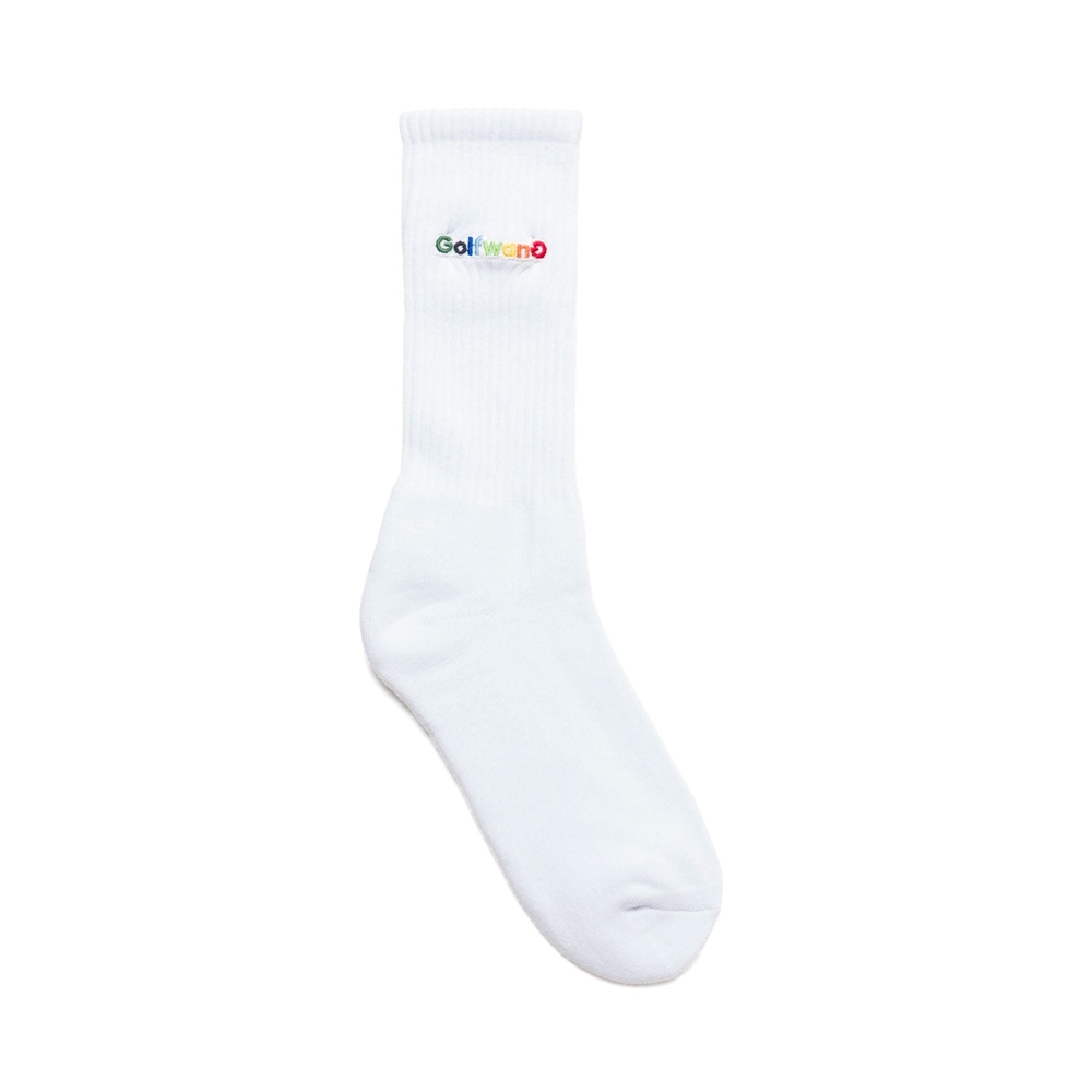 HAPPY LOGO SOCKS White