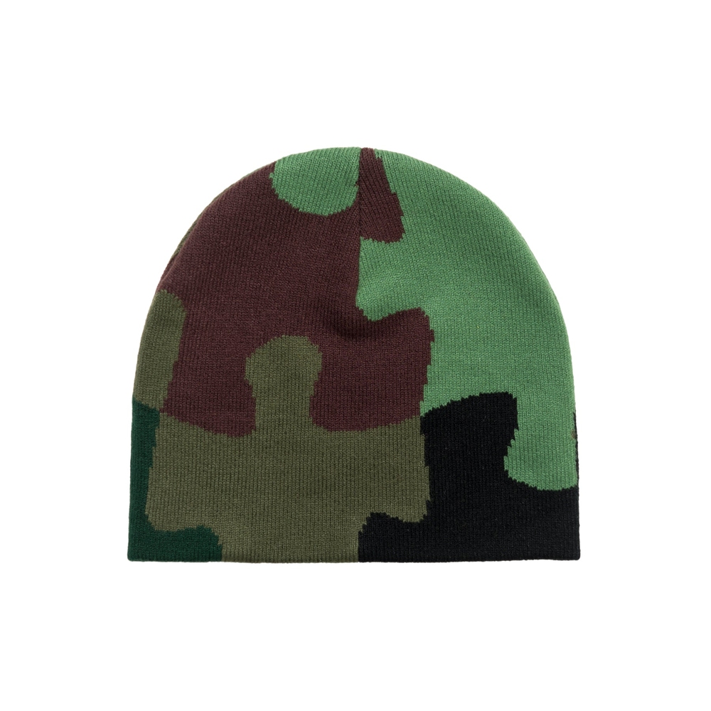 PUZZLE CAMO BEANIE Green