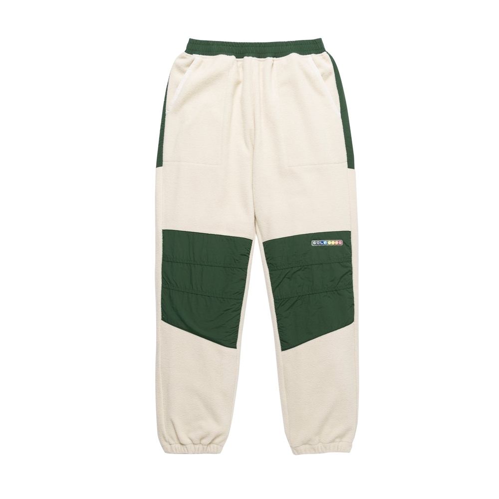 SPACE BOUTIQUE FLEECE PANT Ivory/Green