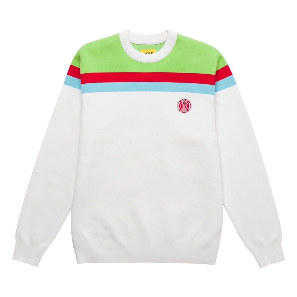 COOKIE PATCH SWEATER White