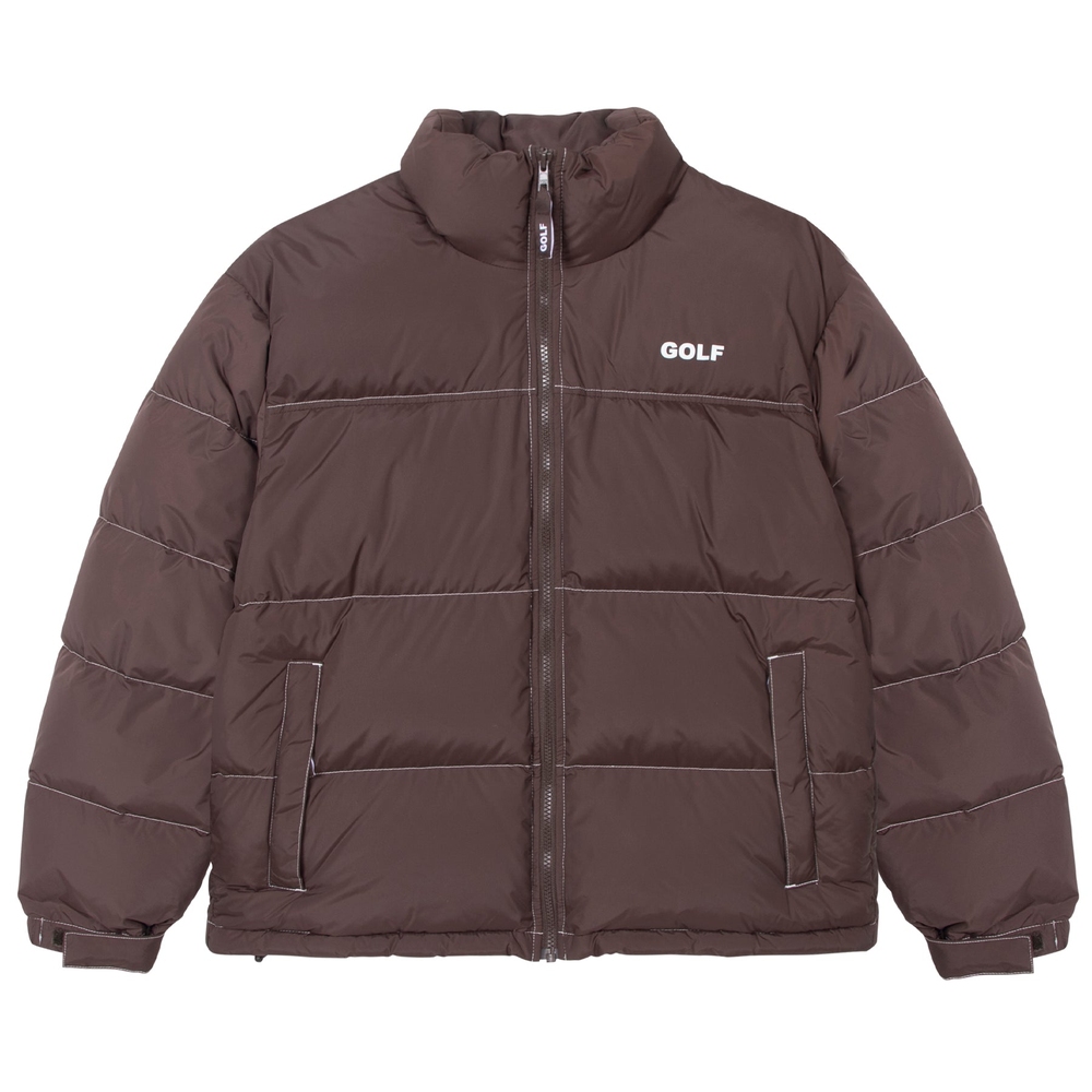 LOGO PUFFY JACKET Chocolate