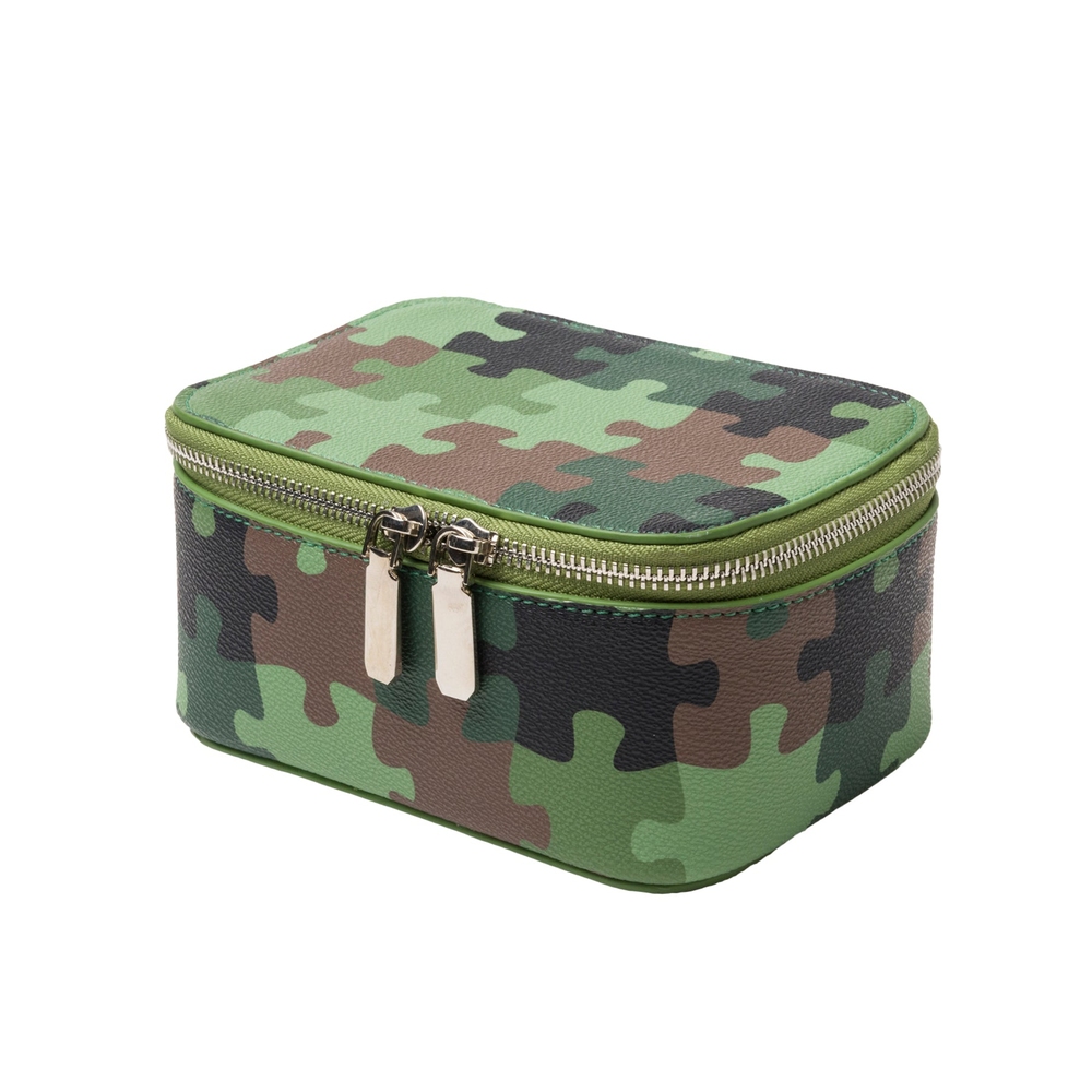 PUZZLE CAMO TOILETRY BAG Green