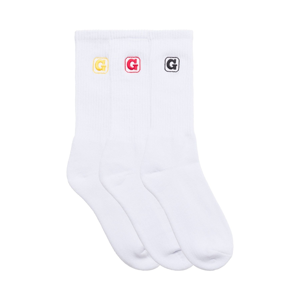 GOLFMATIC 3PK SOCKS White/Red White/Yellow White/Black