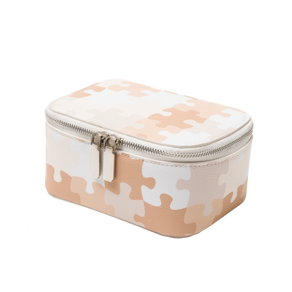 PUZZLE CAMO TOILETRY BAG Ivory