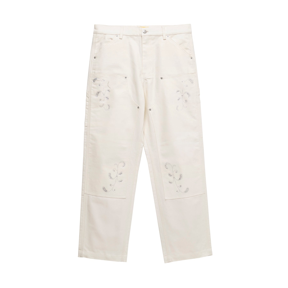 EL PASO RHINESTONE DOUBLE KNEE PANT Ivory