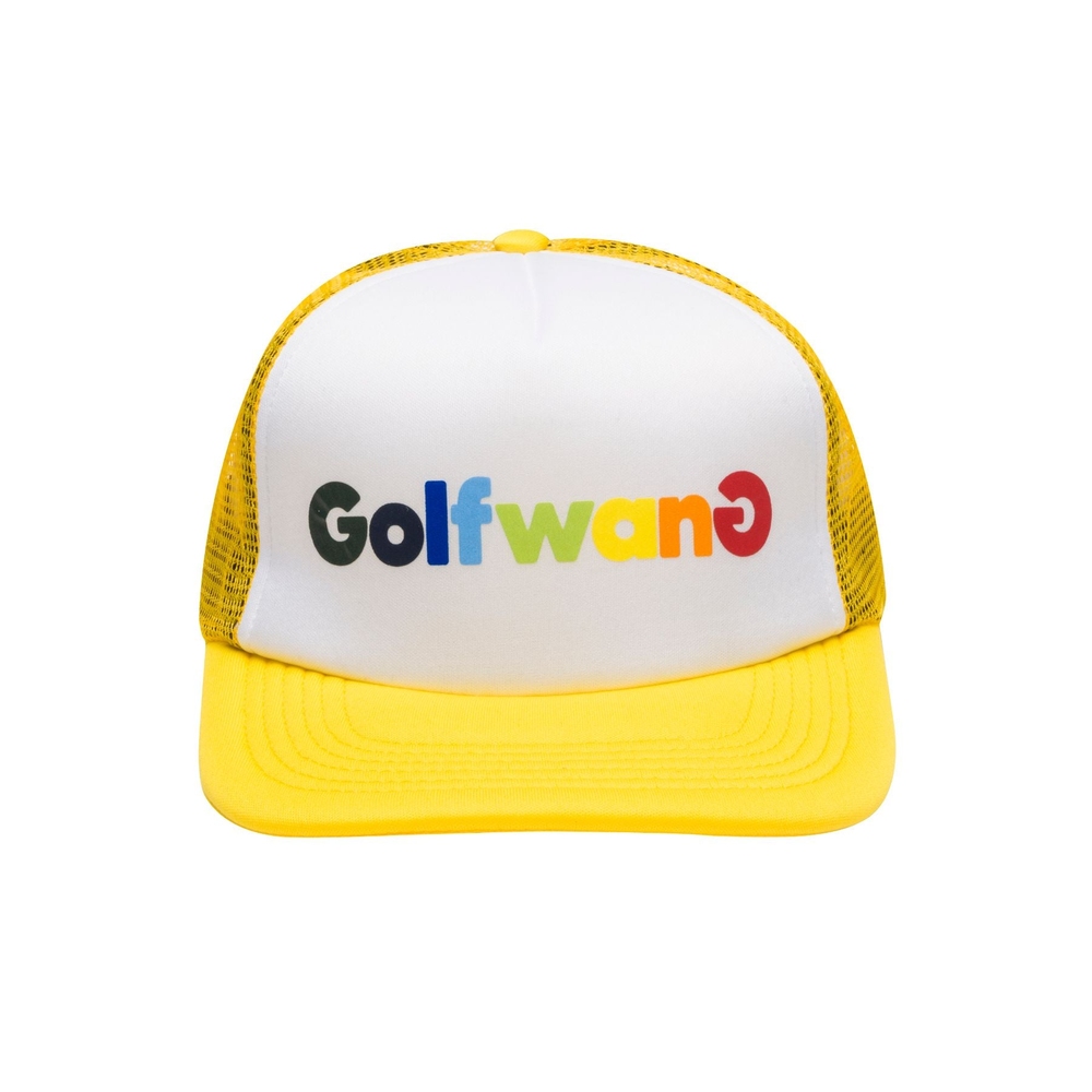 HAPPY LOGO TRUCKER HAT Yellow