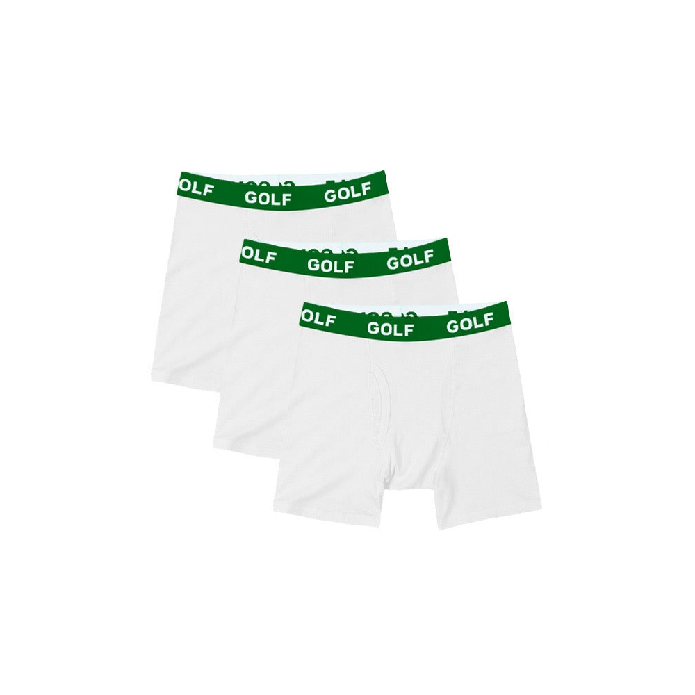 LOGO BOXER BRIEFS 3PK White/Green