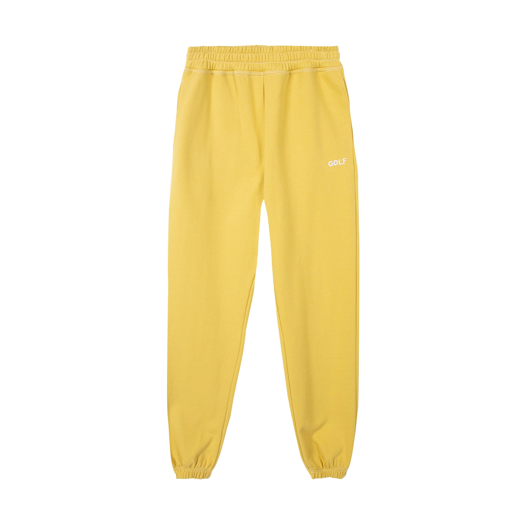 Contrast Stitch Logo Sweatpants Mustard - Fall/Winter 2022