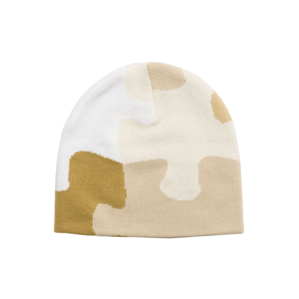 PUZZLE CAMO BEANIE Ivory