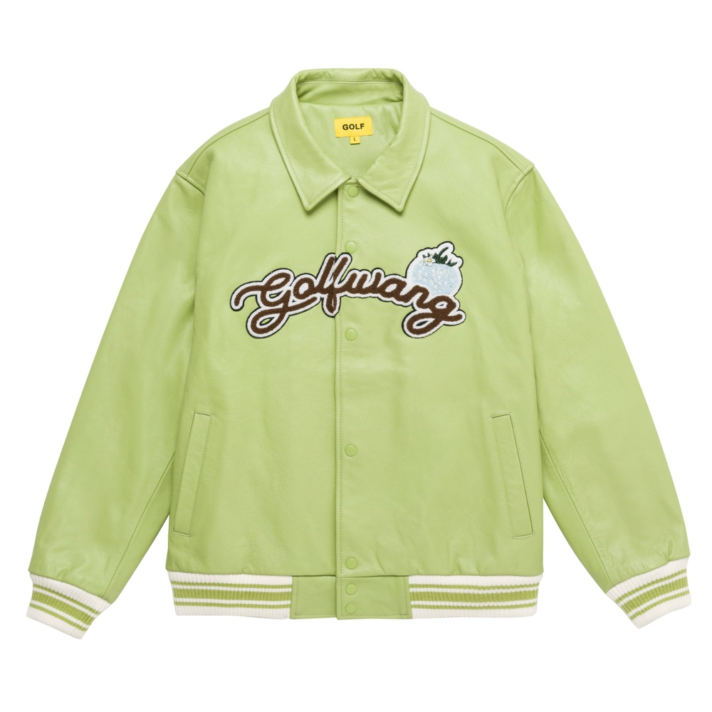 STRAWBERRY LEATHER JACKET Green