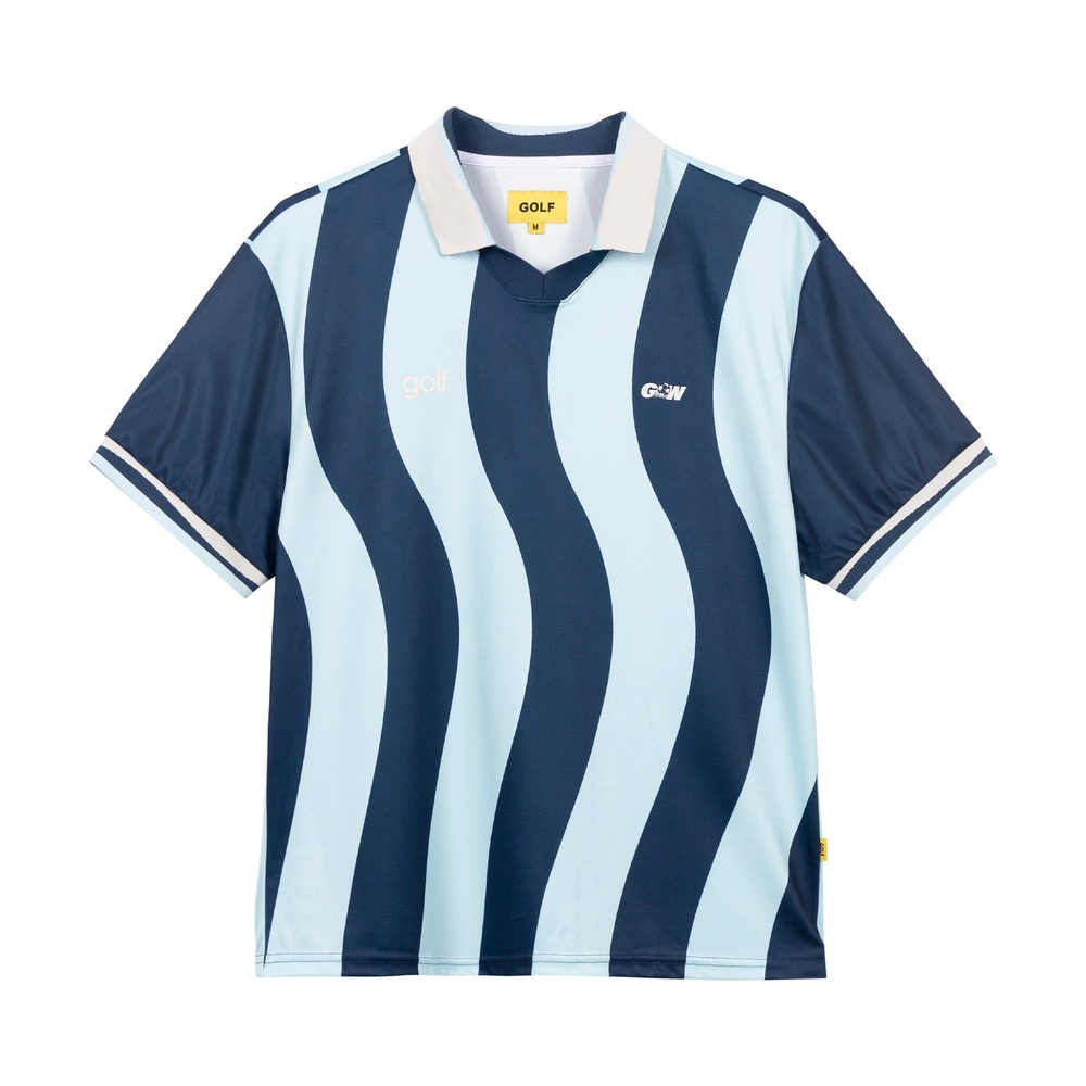 WAVY SOCCER POLO SHIRT Blue