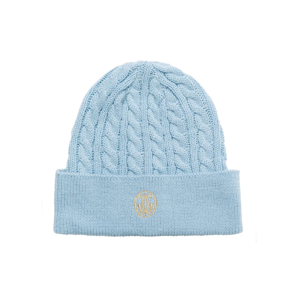 CABLE KNIT BEANIE Light Blue