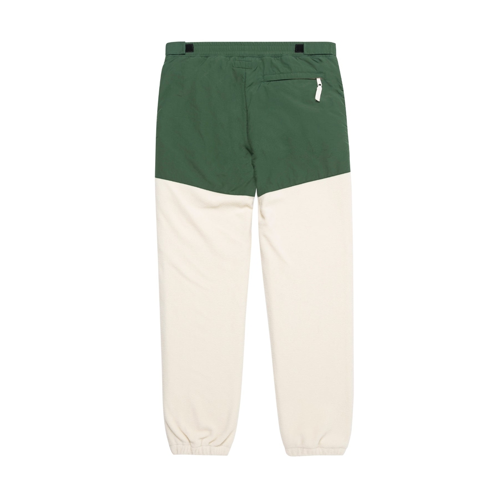 SPACE BOUTIQUE FLEECE PANT Ivory/Green