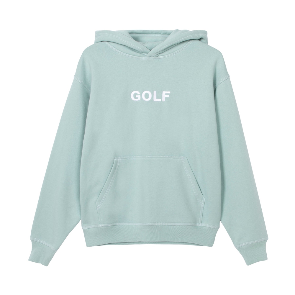 CONTRAST STITCH LOGO HOODIE Mint