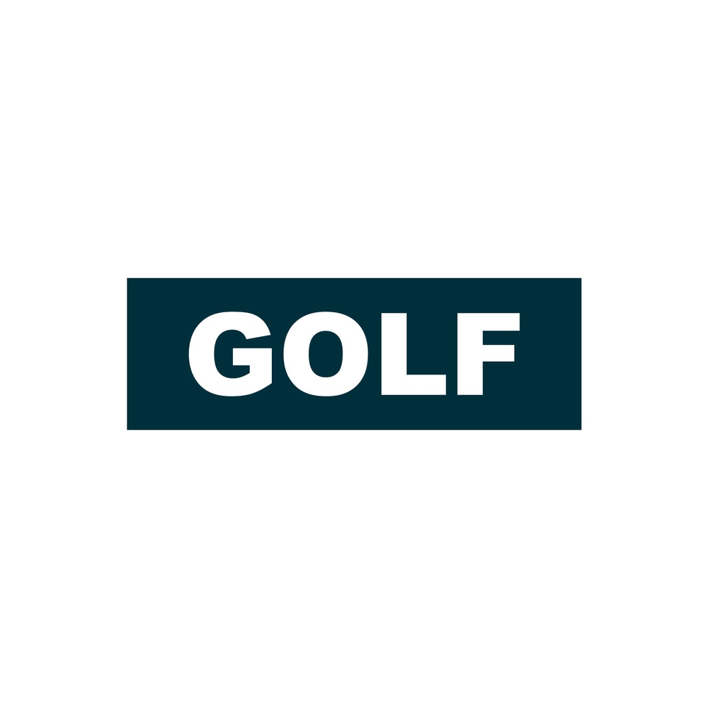 GOLF LOGO STICKER Navy