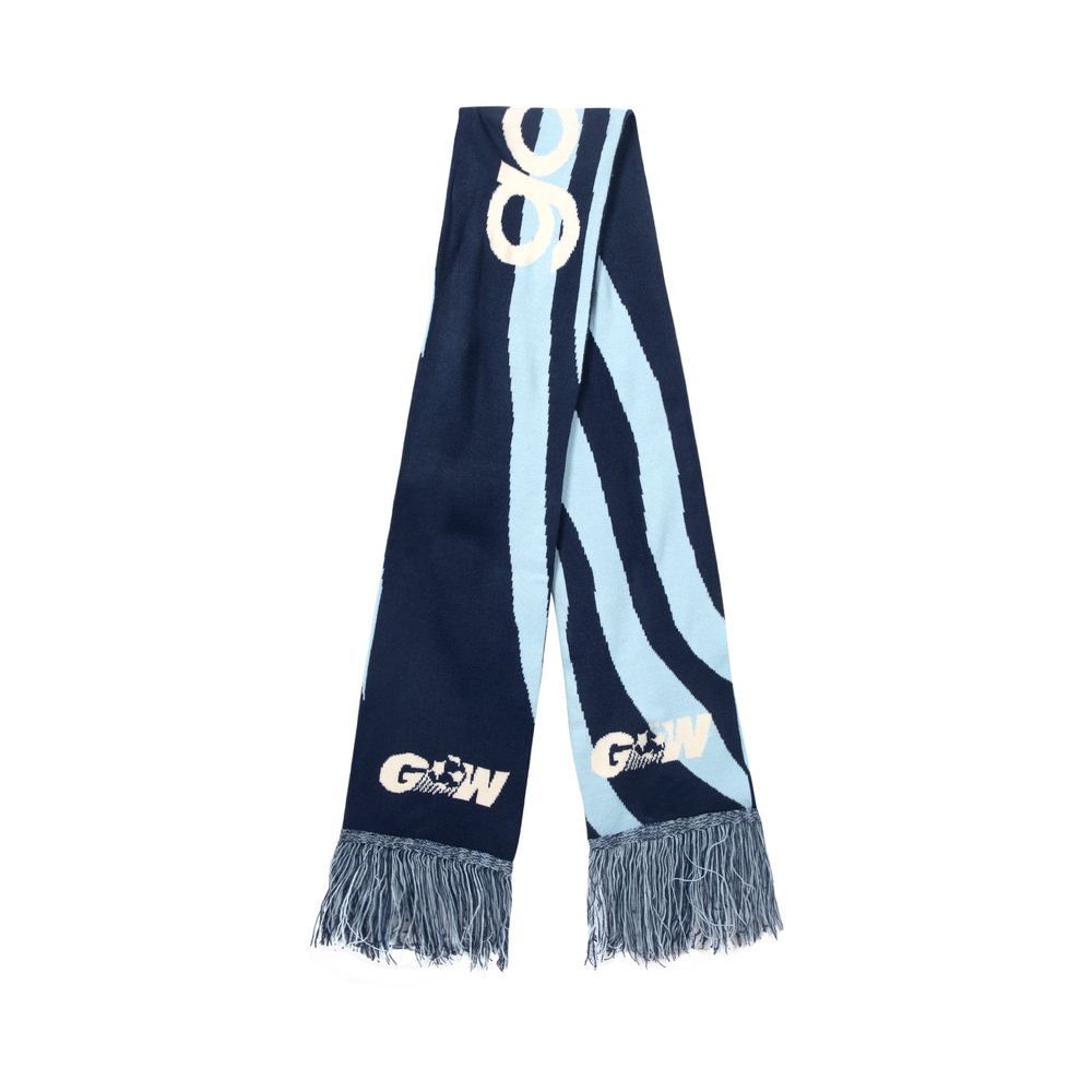 WAVY SOCCER SCARF Blue