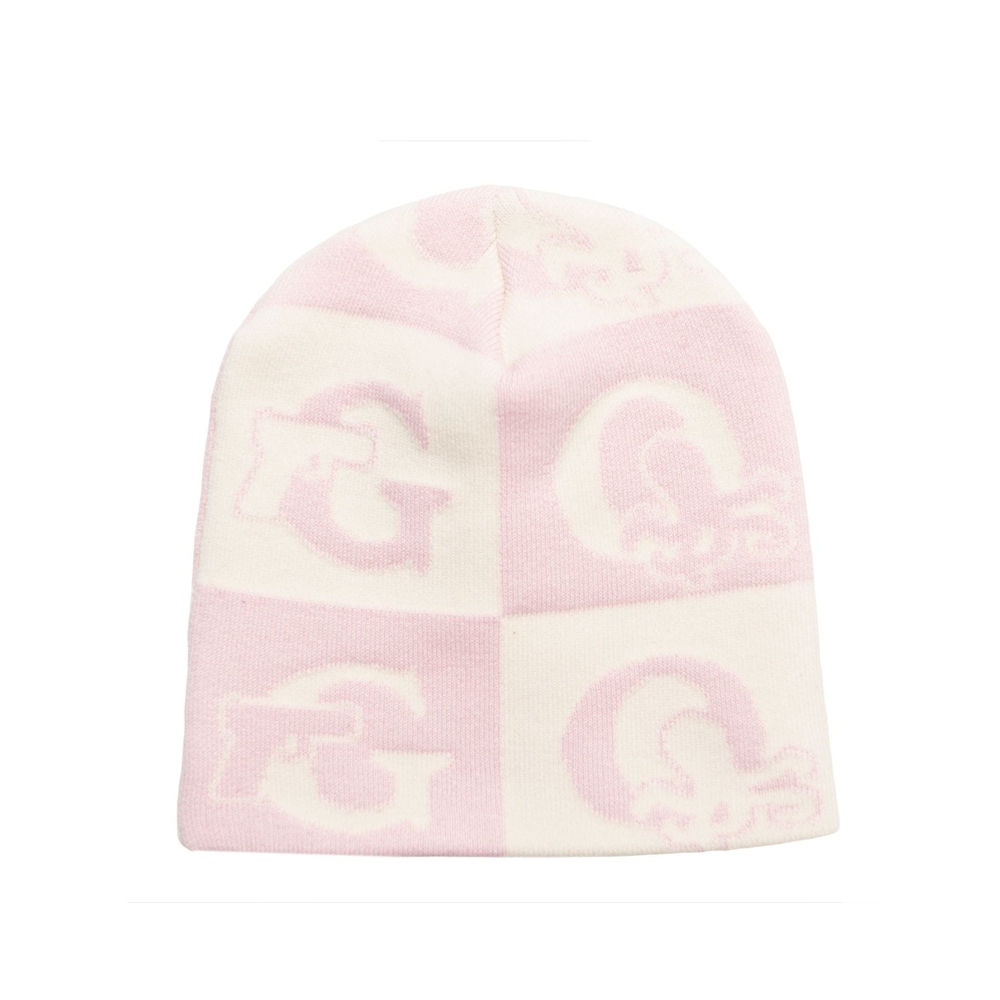 GOLF BLOCK BEANIE Pink