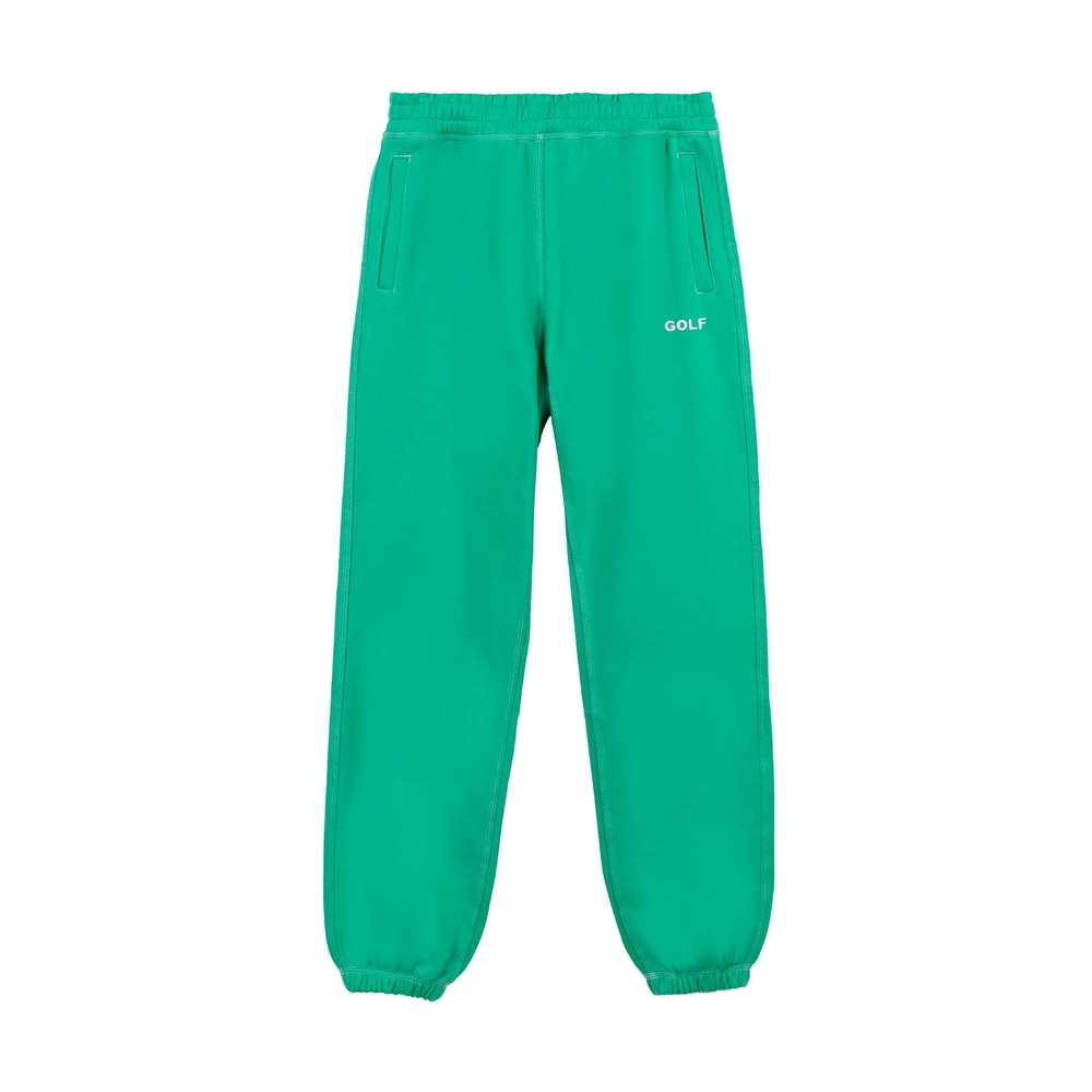 CONTRAST STITCH LOGO SWEATPANTS Green