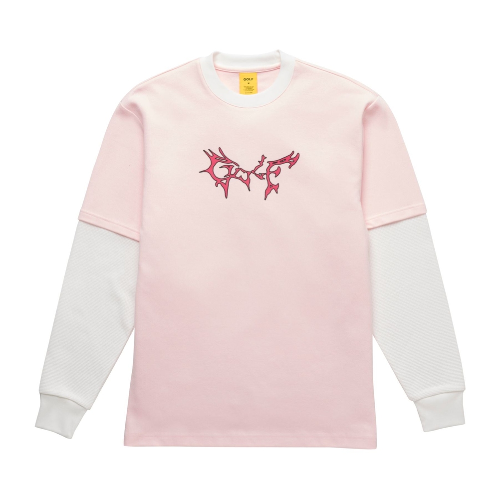 CURSED LAYERED L/S SHIRT Pink