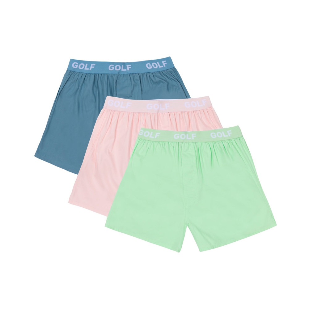 LOGO BOXERS 3PK Green/Pink/Blue