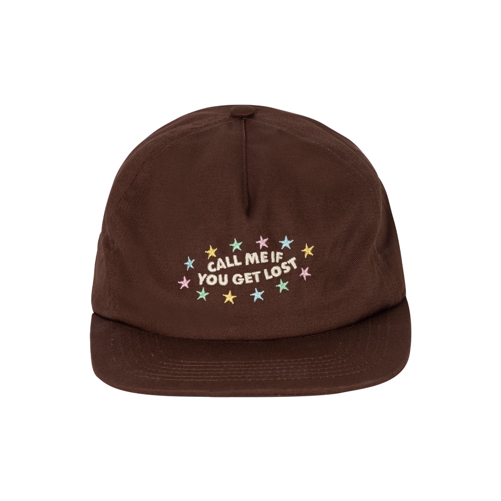 STAR STAMP 5 PANEL HAT Brown