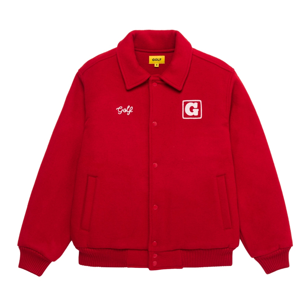 GOLFMATIC WOOL BOMBER Red