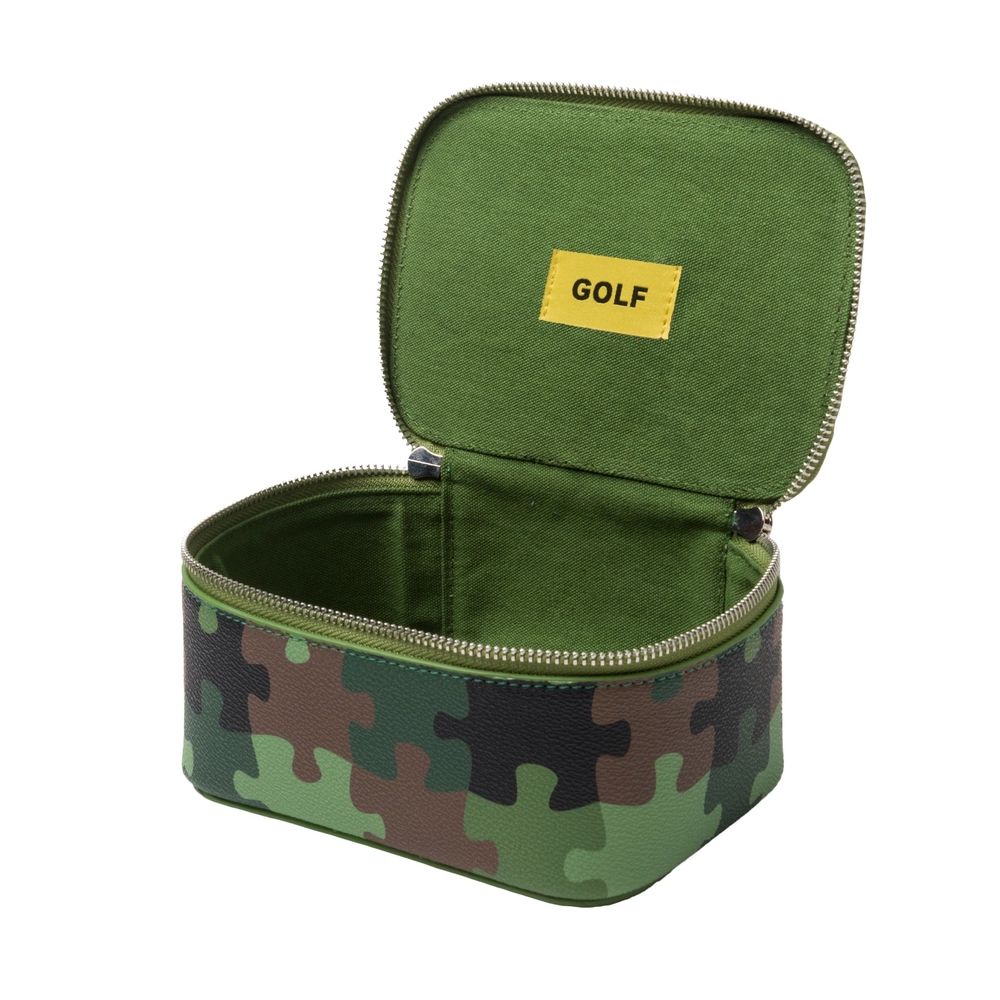 PUZZLE CAMO TOILETRY BAG Green