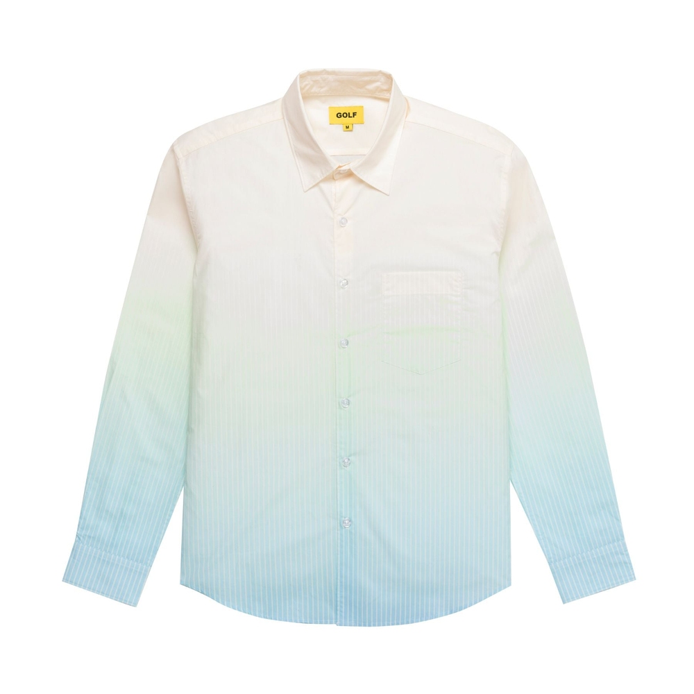 GRADIENT PINSTRIPE SHIRT Yellow/Blue