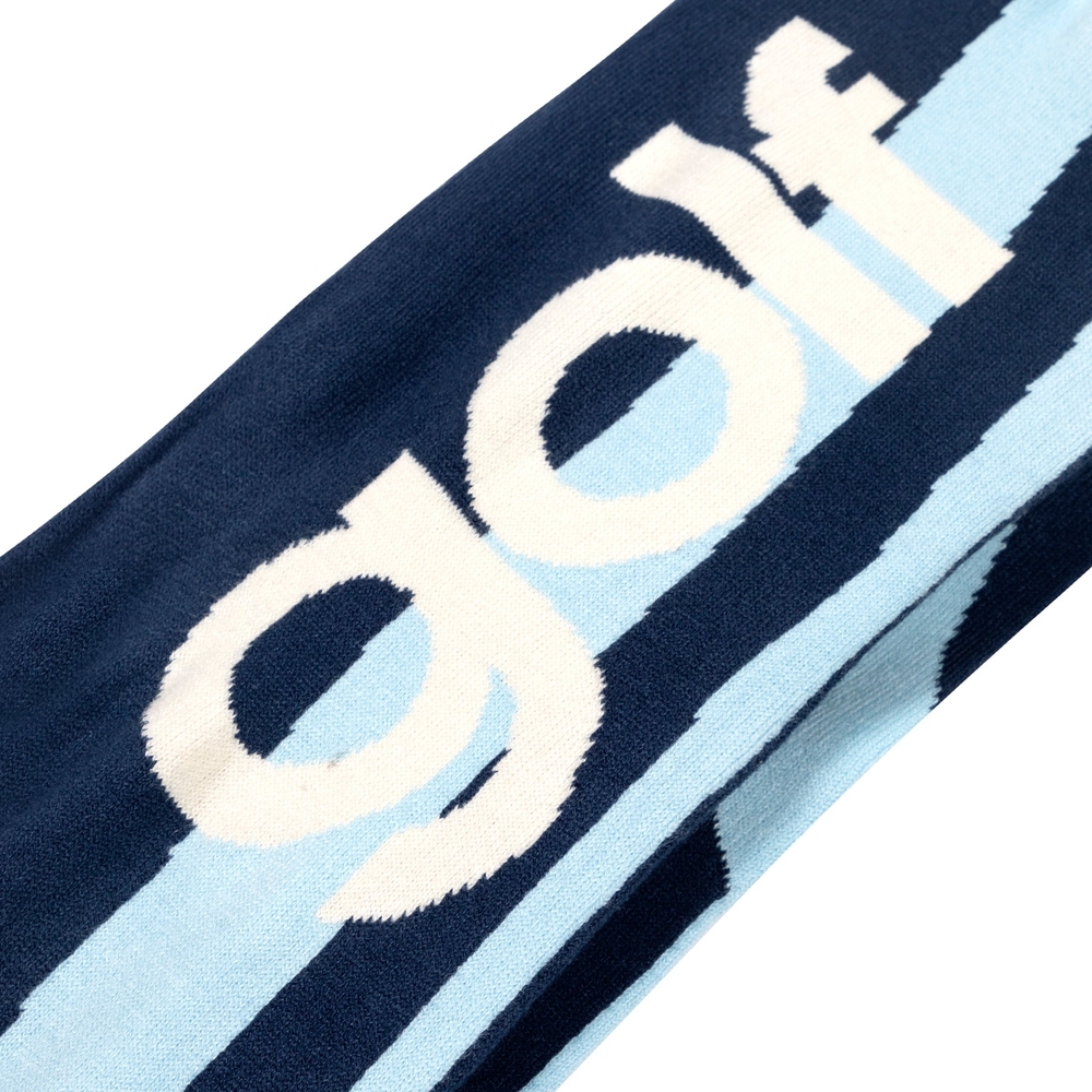 WAVY SOCCER SCARF Blue