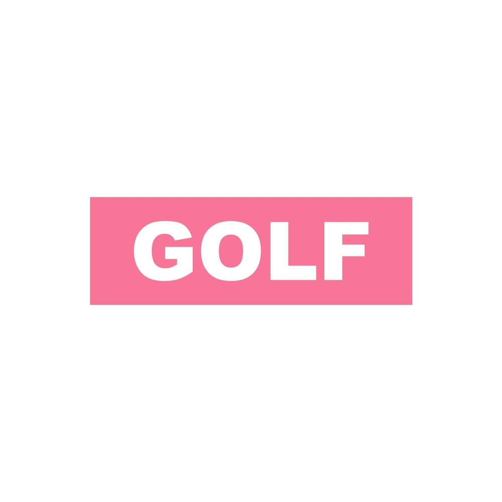 GOLF LOGO STICKER Pink