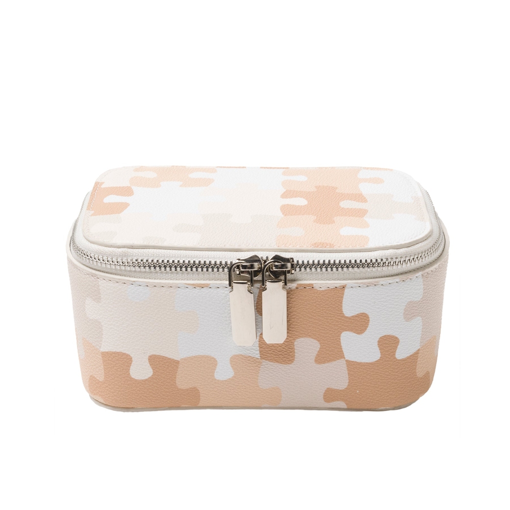 PUZZLE CAMO TOILETRY BAG Ivory