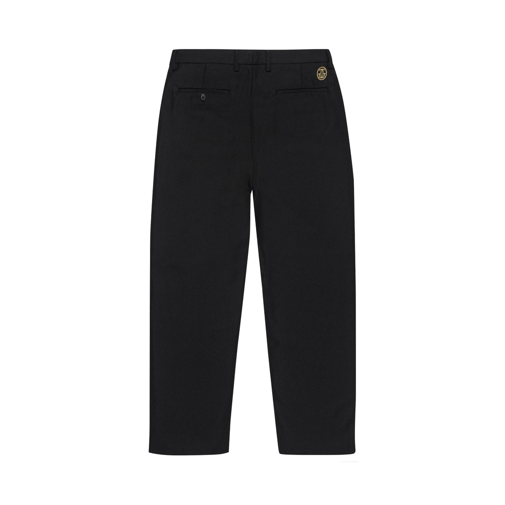 GRAND LOGO PLEATED FRONT TROUSER Black