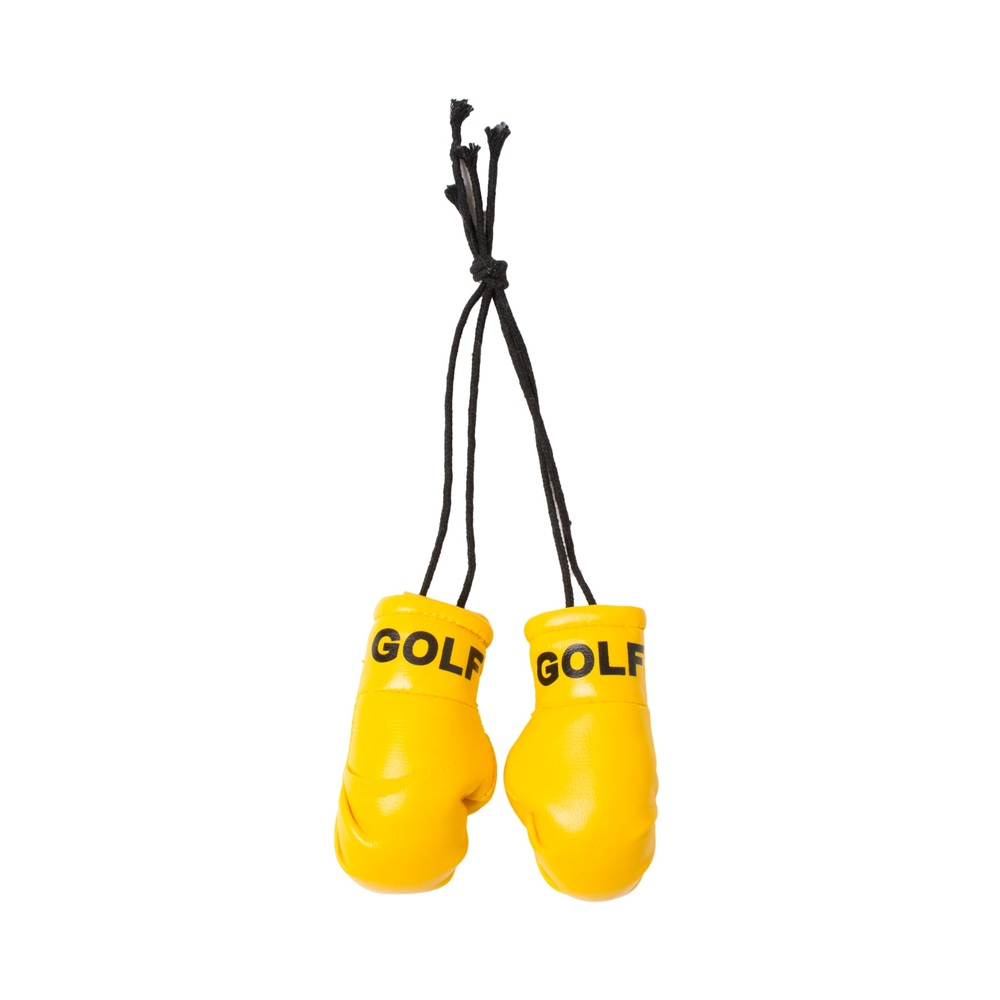 BOXING GLOVES CAR MIRROR ORNAMENT Yellow