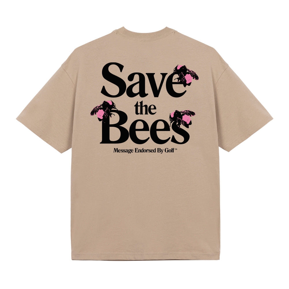 Save The Bees Tee Sand Fall Winter 2022 Golf Wang