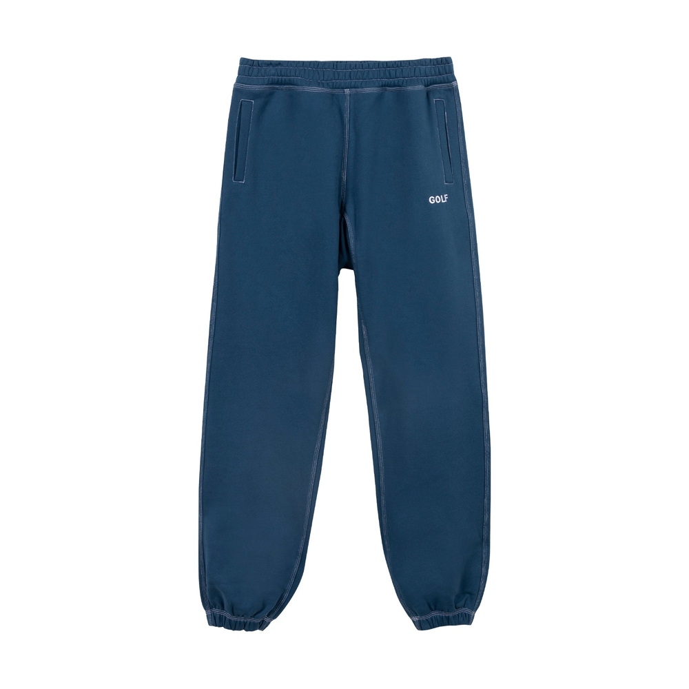 CONTRAST STITCH LOGO SWEATPANTS Navy