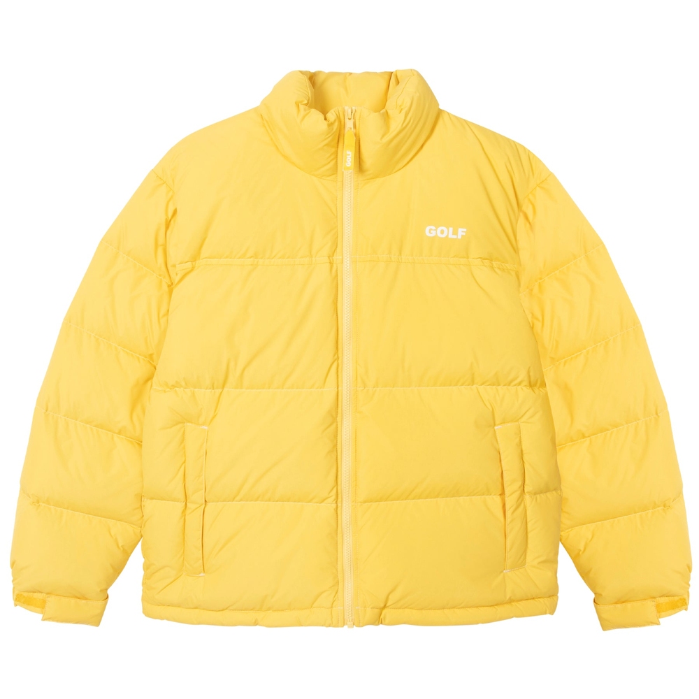 LOGO PUFFY JACKET Mustard