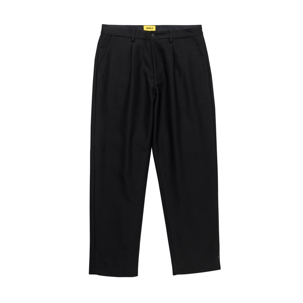 GRAND LOGO PLEATED FRONT TROUSER Black